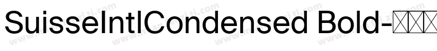 SuisseIntlCondensed Bold字体转换